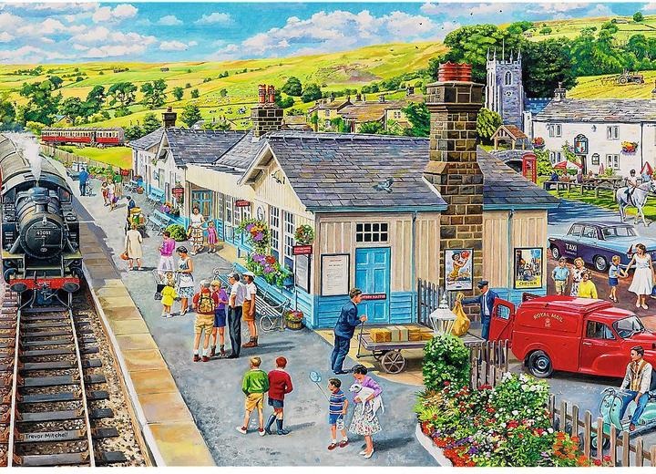 Immagine prodotto Trefl Puzzle Premium Plus 1000 - Stazione ferroviaria (1000 pezzi)