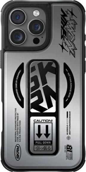 Actual product image Skinarma case Kira Kobai iPhone 16 Pro Max 6.9" Magnetic Charging Grip Stand chrome (Apple iPhone 16 Pro Max)