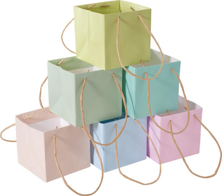 Immagine prodotto VBS Sacchetti di carta "Pastel", set di 6, 10,5cm (Scatola da regalo, 6 x)