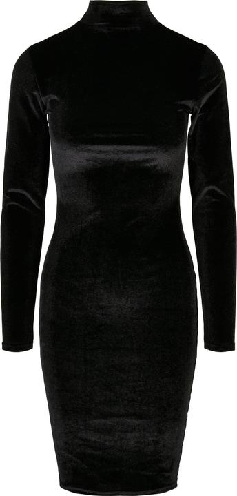 Urban Classics Ladies Velvet Turtle Neck Dress