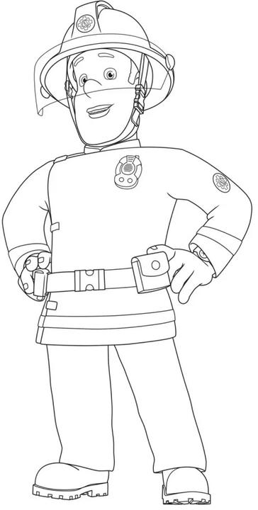 Image du produit Sam le pompier : Livre de coloriage avec autocollants de fenêtre