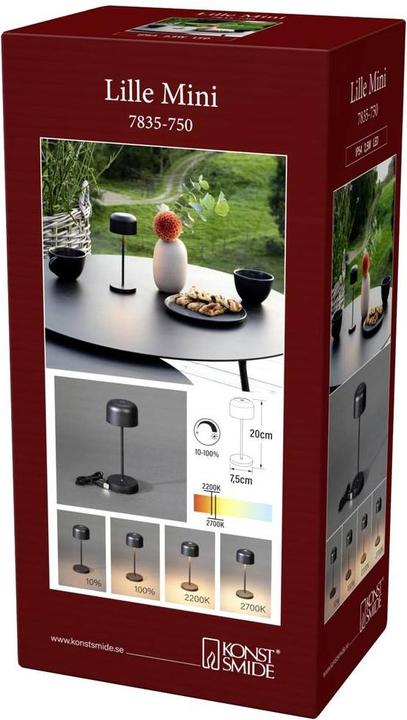 Actual product image Konstsmide Lille Mini USB table lamp, 2200 / 2700 K (100 lm)