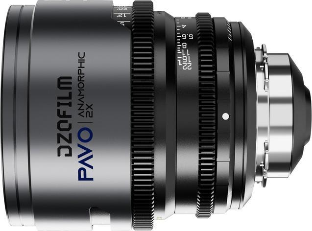 Immagine prodotto Dzofilm Pavo 2x Anamorfico 40mm T2.1 per attacco PL/EF (S35) imperiale - Rivestimento blu (Canon EF, APS-C / DX)