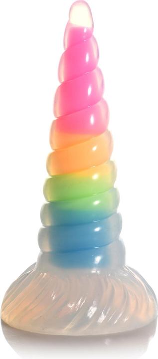 Creature Cocks XR Brands Leuchtender Regenbogen Silikon Dildo
