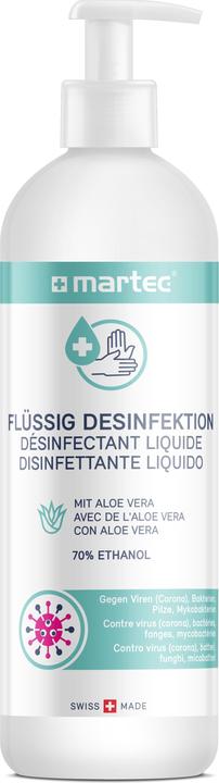 Martec Flüssig Desinfektion mit Aloe Spender (500 ml)