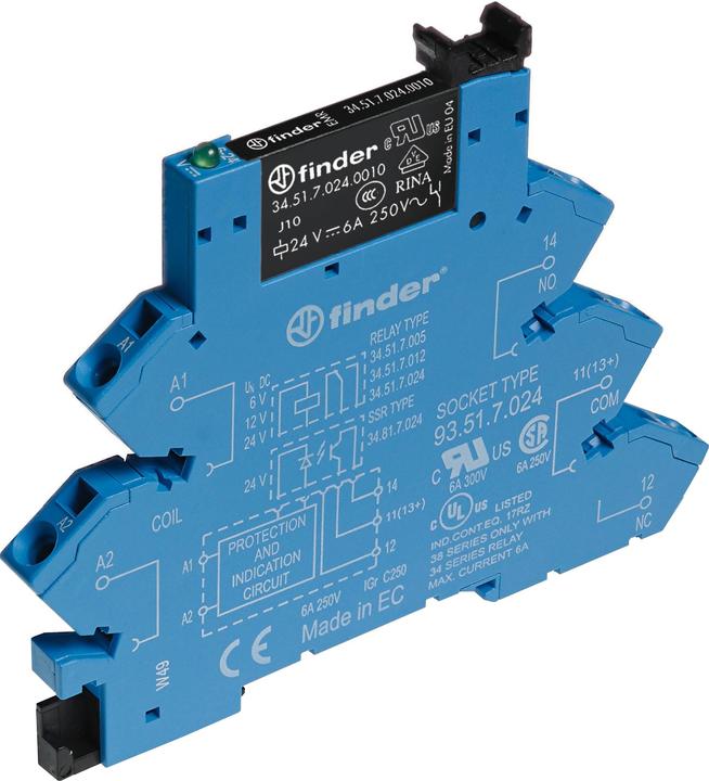 Produktbild Finder Koppelrelais 6A 12VDC Serie 38