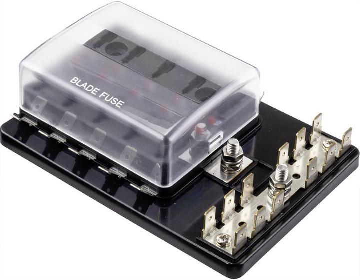 Immagine prodotto Tru Components Portafusibili piatto per 10 fusibili con display a LED (30 A)