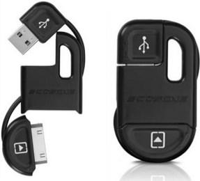 Produktbild Scosche flipSYNC II Schlüsselanhänger Lade/Sync Kabel für iPad/ iPhone/ iPod Schwarz (0.10 m, USB 2.0)
