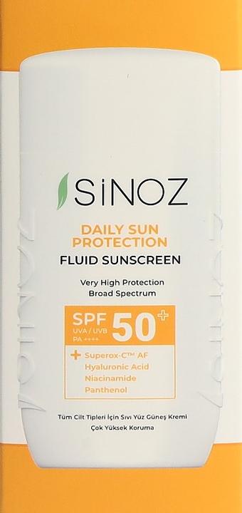 Produktbild Sinoz liquid sunscreen for all skin types (Sonnencreme, SPF 50+, 50 ml)