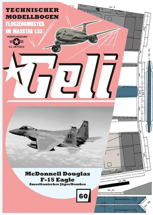 Image du produit Geli mc donell douglas f-15 # 60 modèle en carton