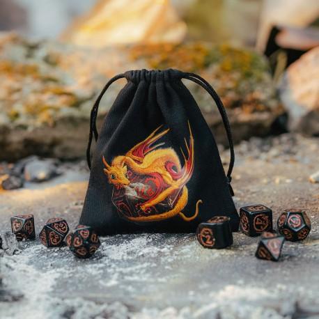 Immagine prodotto Q Workshop BDRA171 - Drago nero e adorabile, borsa per i dadi
