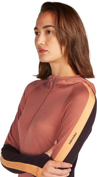 Actual product image Icebreaker Women's 200 Sonebula L/S Half Zip Hood (M)