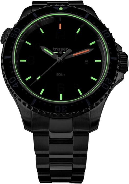 Produktbild Traser H3 109376 P67 T25 SuperSub Set Black 46 mm Taucheruhr 50ATM (Taucheruhr, 46 mm)