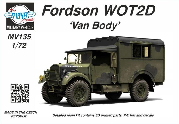 Actual product image Planet Models Fordson WOT2D 'Van Body' 1/72