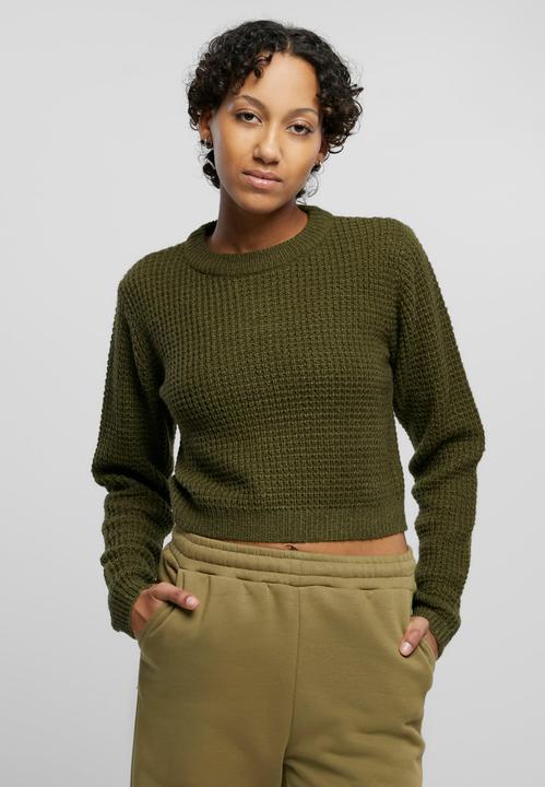 Actual product image Urban Classics Ladies Short Waffle Sweater (S)