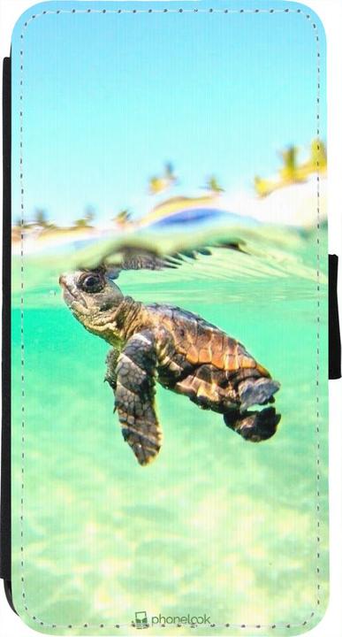 Actual product image PhoneLook Coque Wallet noir Turtle Underwater (Apple iPhone 7)