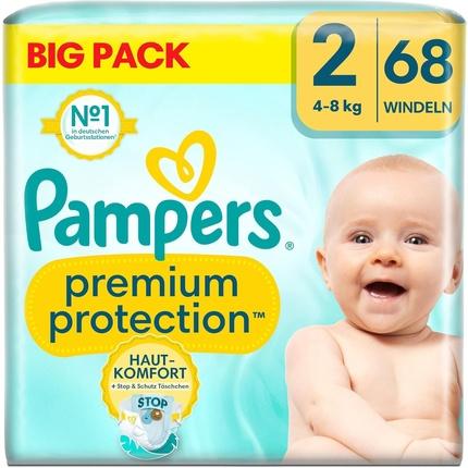 Pampers Premium Protection (Gr. 2, Tragepack, 68 Stück)