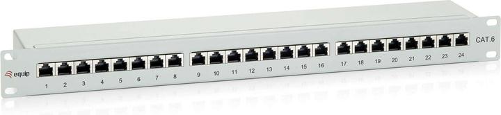 equip Panneau de brassage 19" : 24 ports, 1U, gris