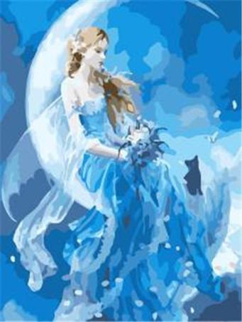 Produktbild Pracht Diamond Painting 6037-40231 Frau im Mond 25 x 35 cm
