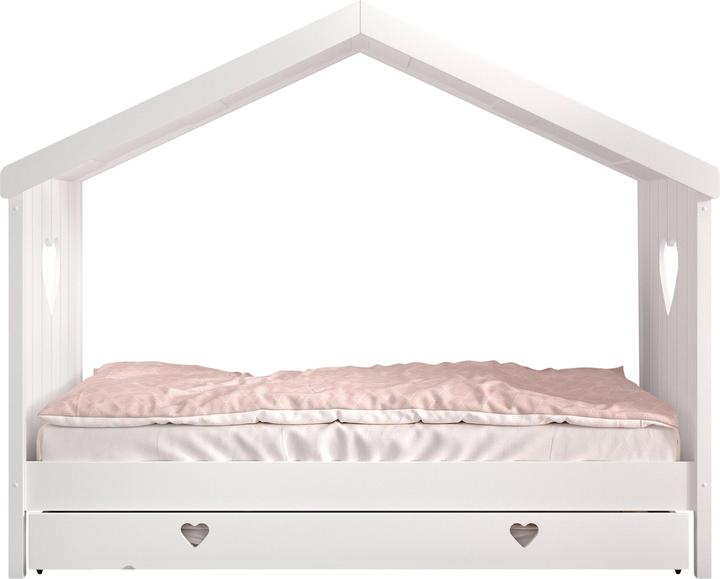 Immagine prodotto Vipack Letto Amori con pannello posteriore, incluso il box estraibile (90 x 200 cm)