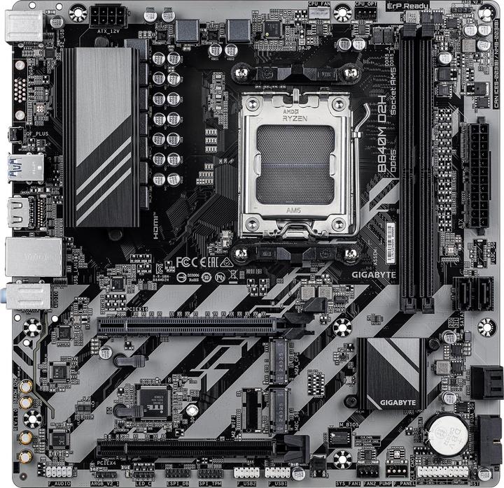 Actual product image Gigabyte B840M D2H (AM5, AMD B840, mATX)
