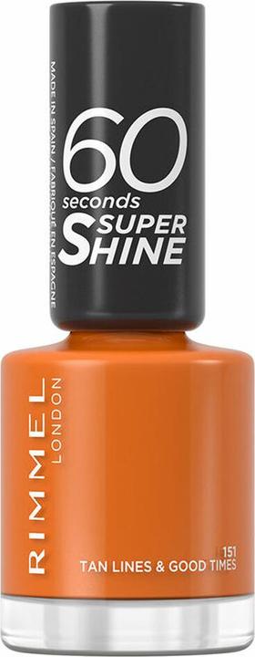 Rimmel London Rimmel - 60 Seconds Super Shine - Nail polish 8 ml 151 Tan Lines & Good Times (151 Tan Lines & Good Times, Farblack)