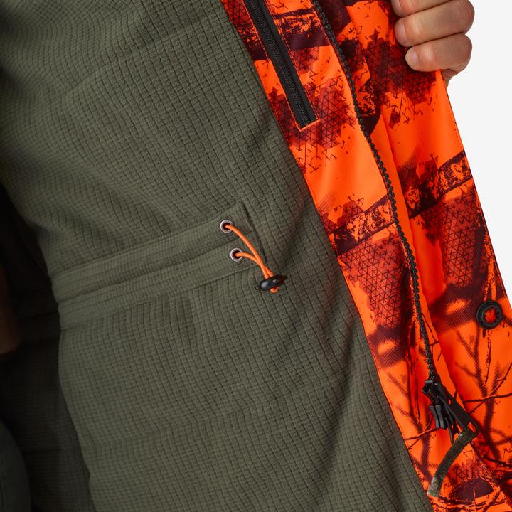 Image du produit Solognac Chasse Silent Warm Waterproof Jacket Neon Treemetic Hide 500