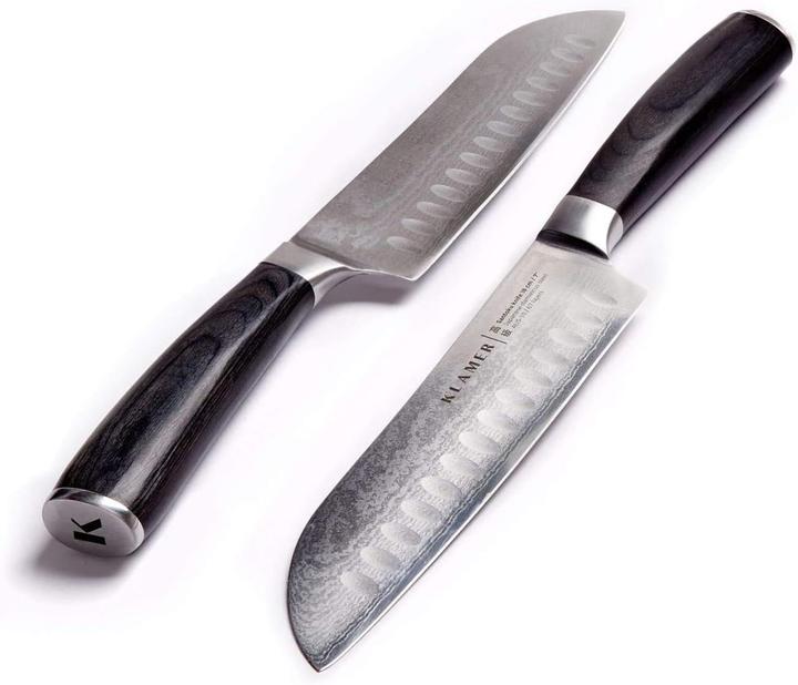 Produktbild KLAMER Santoku Damastmesser 18 cm Kochmesser (18 cm)