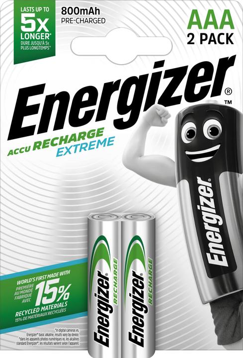 Actual product image Energizer Recharge Extreme (2 pcs., AAA, 800 mAh)