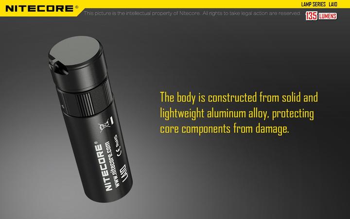 Image du produit Nitecore La10 Cri (7.85 cm, 75 lm)