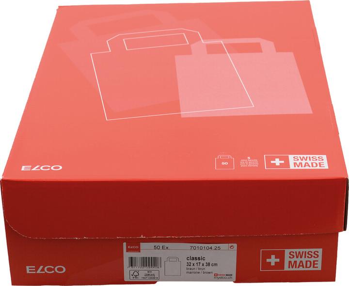Produktbild Elco Papiertragetaschen mit Flachhenkel (Geschenktüte, 50 x)