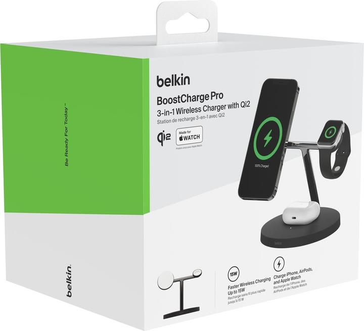 Produktbild Belkin Boost Charge Pro 3in1 Charger Qi2 (15 W)