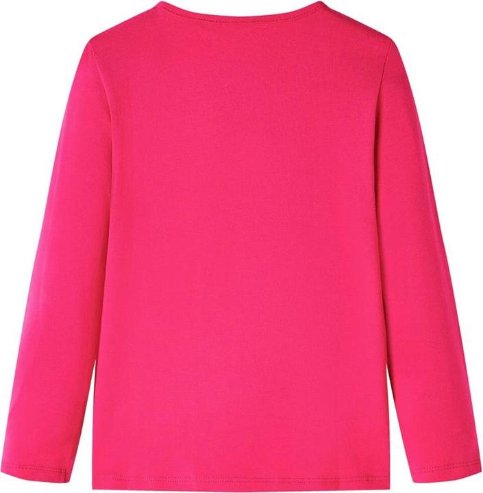 Immagine prodotto VidaXL Camicia a maniche lunghe per bambini rosa brillante 128,Materiale: 95 % cotone (128)