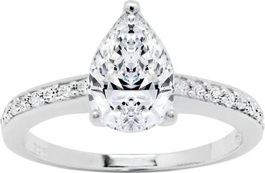 Actual product image Candy Pear ring, 925 Sterling silver (60, 925 Silver)