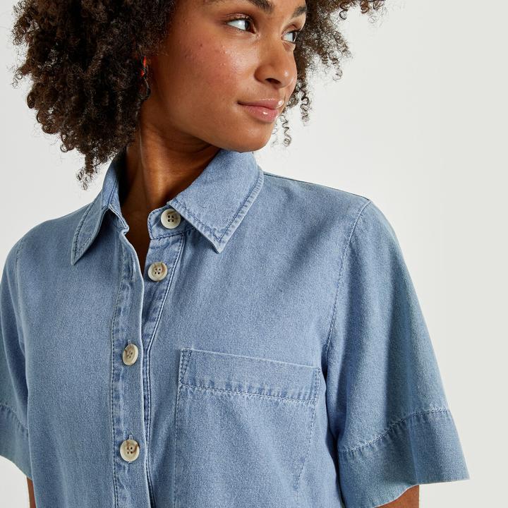 Actual product image La Redoute Collections Short denim dress (40)