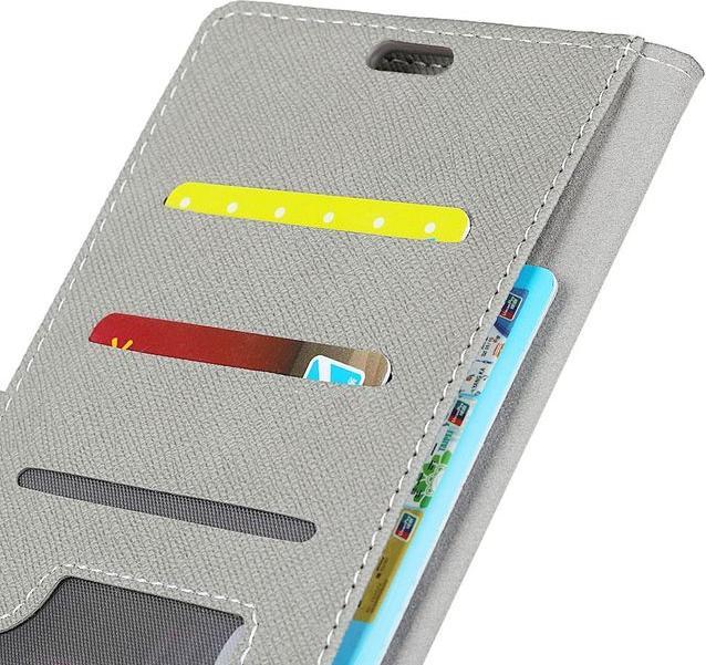 Produktbild MU Classic Leder Hülle mit Kreuzmuster (OnePlus 5T)
