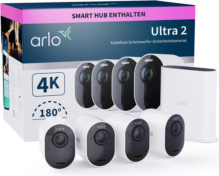 Actual product image Arlo Ultra 2 VMS5440-200EUS Set of 4 (3840 x 2160 pixels)