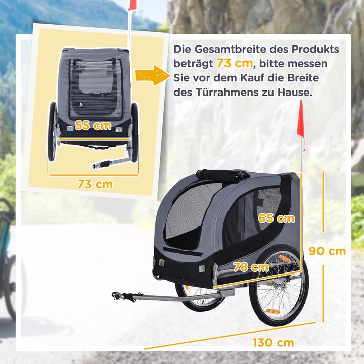 Actual product image PawHut Bicycle trailer for dogs