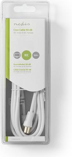 Immagine prodotto Nedis Cavo coassiale 90 dB Spina IEC (coassiale) - IEC (Co (90 dB, Cavi antenna)