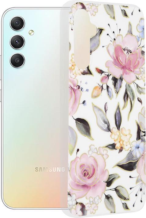 Actual product image Techsuit - Marble Series - Samsung Galaxy A34 5G - Chloe White (Samsung Galaxy A34 5G)