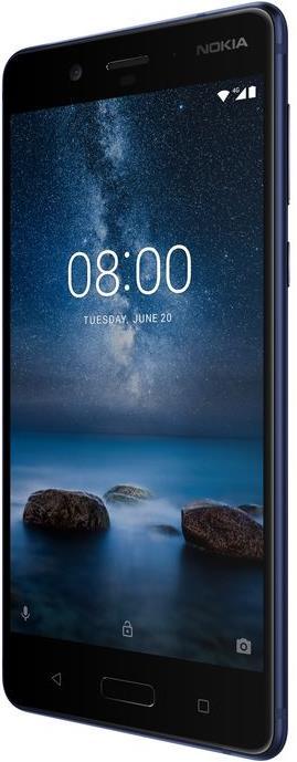 Nokia 8 (64 Go, Bleu tempéré, 5.30", Double SIM hybride, 13 Mpx, 4G)