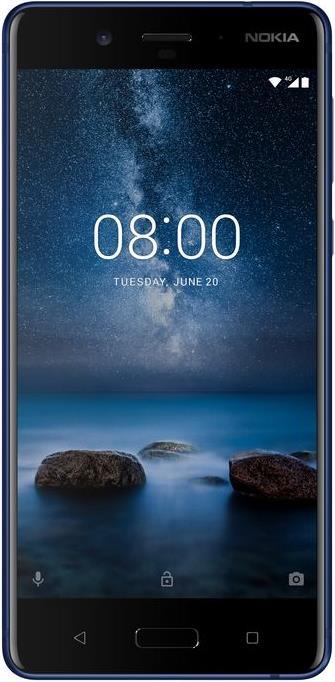Immagine prodotto Nokia 8 (64 GB, Blu temperato, 5.30", Doppia SIM Ibrida, 13 Mpx, 4G)