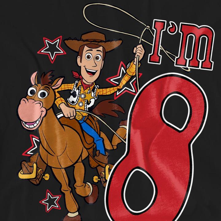 Immagine prodotto Toy Story I'm 8 Maglietta Compleanno Legno Adulto Unisex (M)