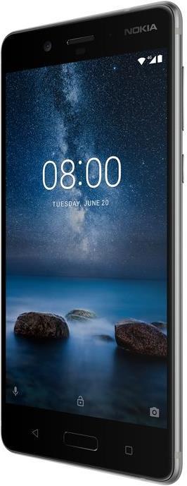 Produktbild Nokia 8 (64 GB, Stainless Steel, 5.30", Hybrid Dual SIM, 13 Mpx, 4G)