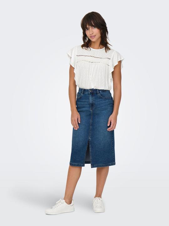 Produktbild JdY Locker geschnitten V-Ausschnitt Voluminöser Armschnitt Top Top (L)