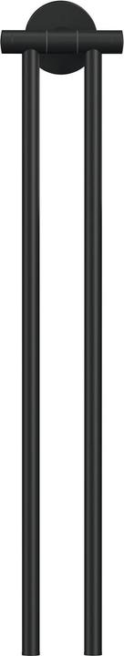 Actual product image tesa MOON BLACK two-arm towel rail incl. adhesive solution without drilling