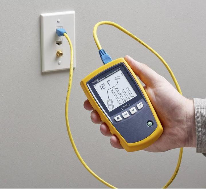 Image du produit Fluke Le PoETester MicroScanner, conçu pour les techniciens de câblage