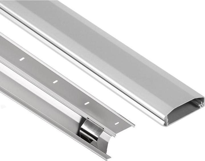 Actual product image Maclean Cable cover strip MC-693 S 60x20x750mm aluminium easy to open and order (Cable hole, 75 cm)