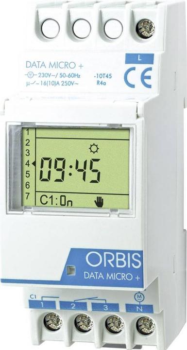 Actual product image Orbis DIN rail timer DATA MICRO + 230V