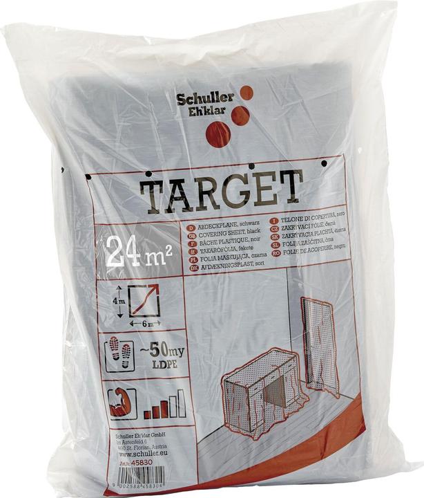 Actual product image Schuller Eh'klar SCHULLER tarpaulin black thickness 0.0075 mm size 4 x 6 m (4 x 6 m)